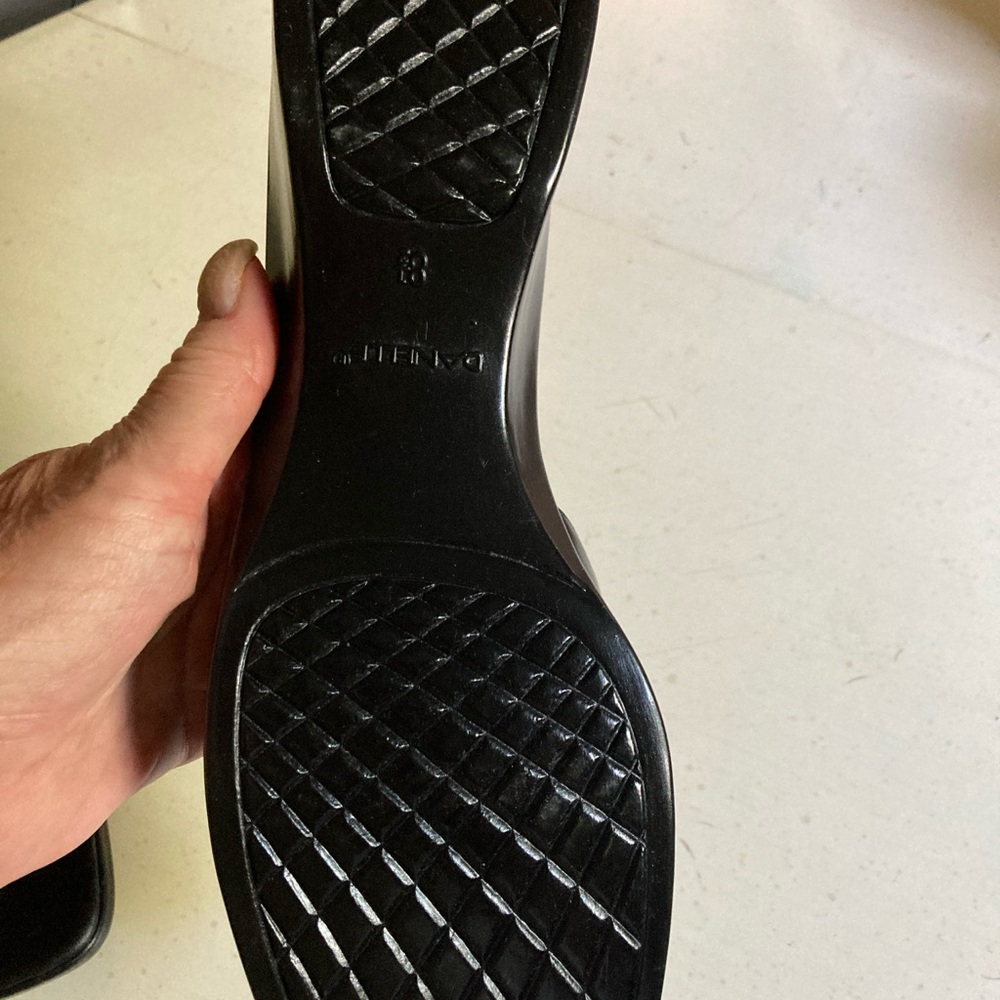 Danelle Black Mules with Decorative Buckle - Picture 4 of 5